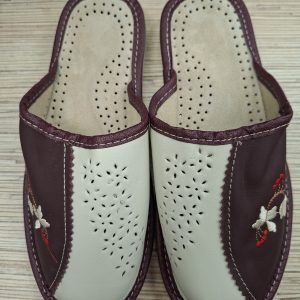Šlepetės moterims natūralios odos (BOR)